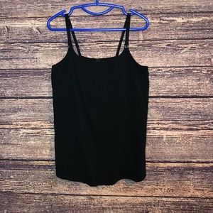 La Leche Black Nursing Tank w/ Detachable Straps Size 2X